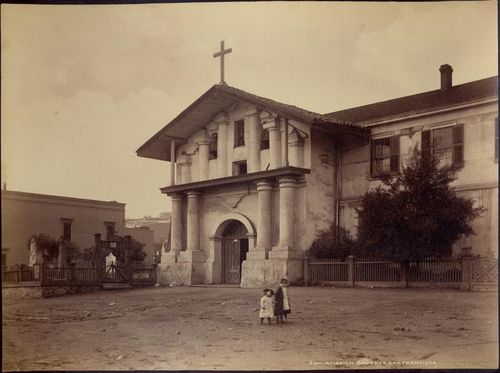 An old photo of a house